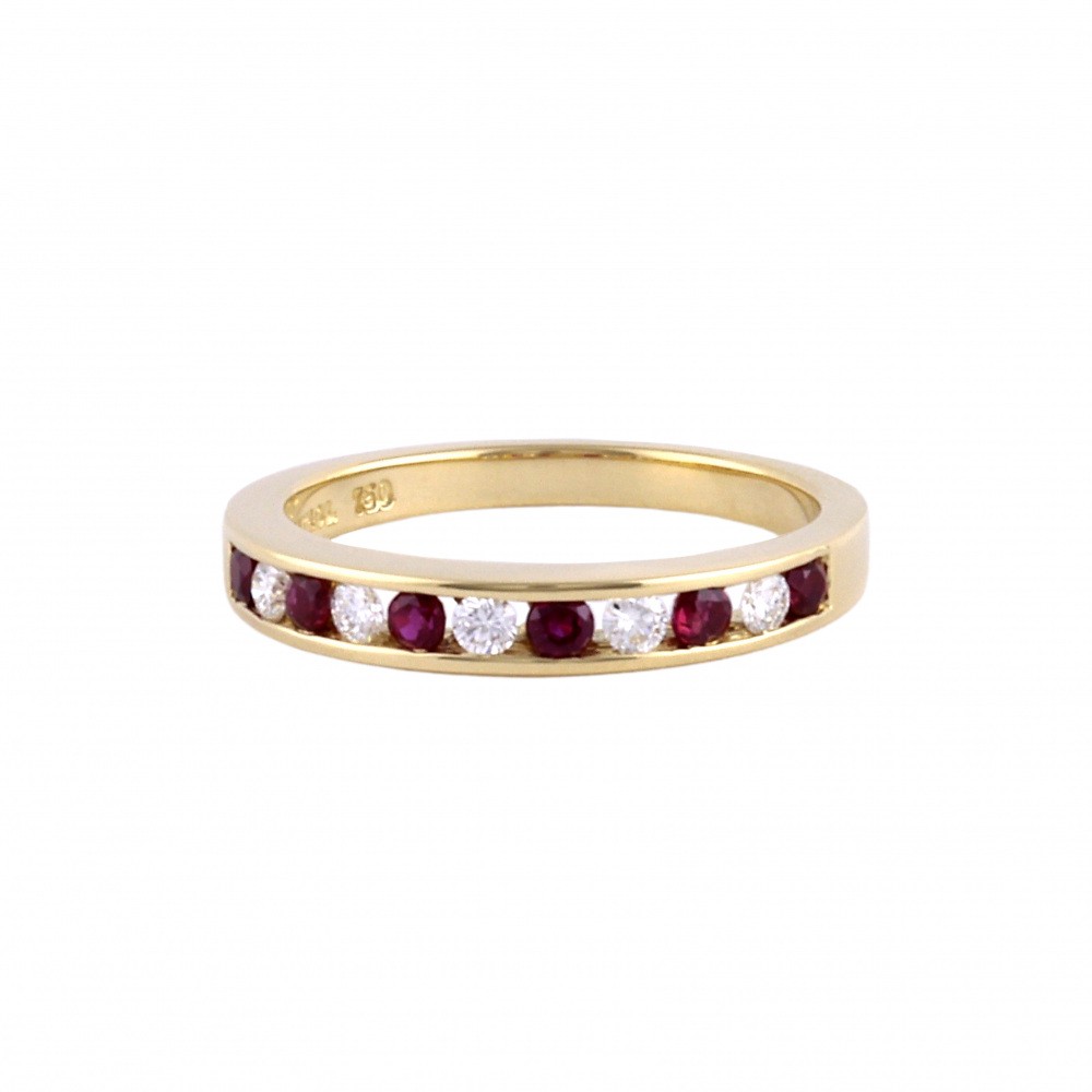 Tiffany & Co. Tiffany Channel Setting K18YG Yellow Gold Ring
