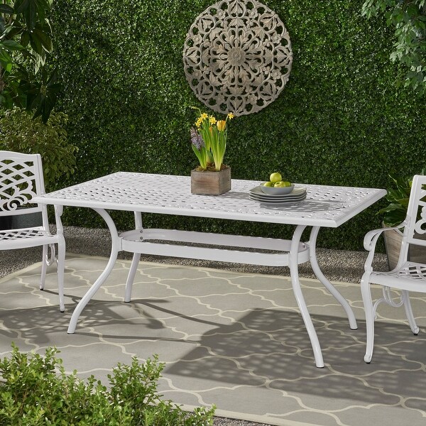 Beautiful Outdoor Dining Table,Aluminum Rectangle and Patio Table