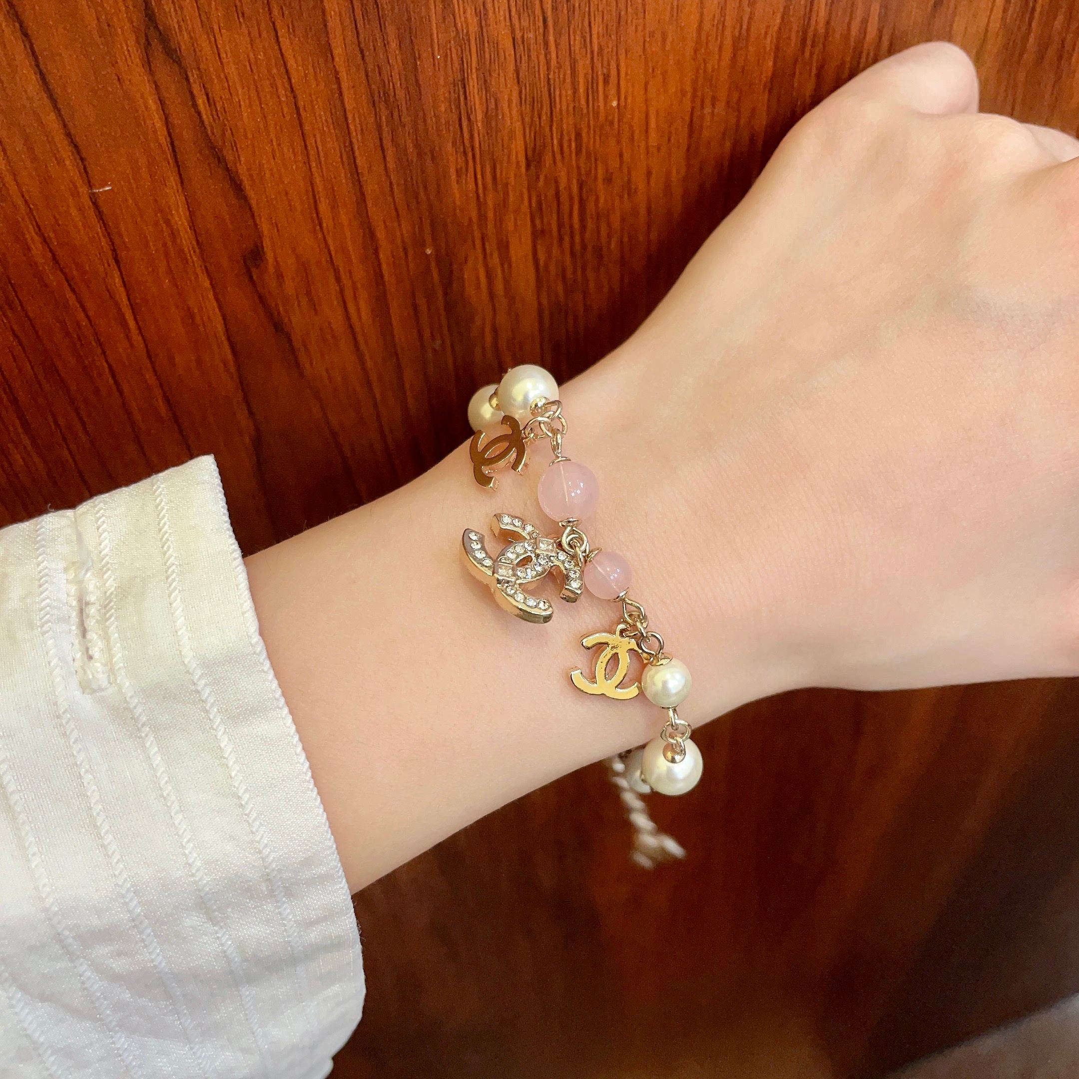 Chanel vintage letter bracelet - cnluxepick