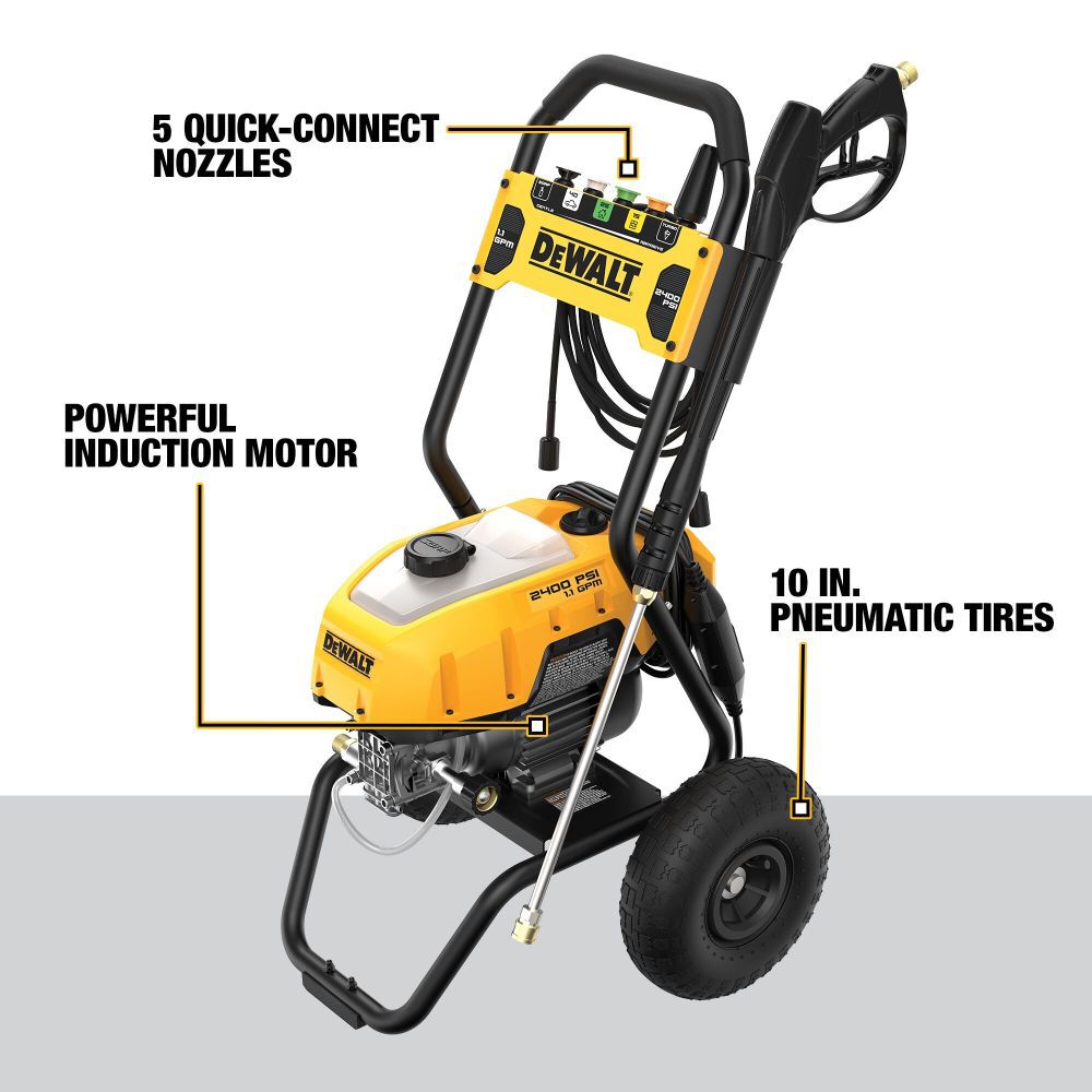 DEWALT Electric Pressure Washer 2400PSI 13Amp Electric Cold-Water DWPW2400