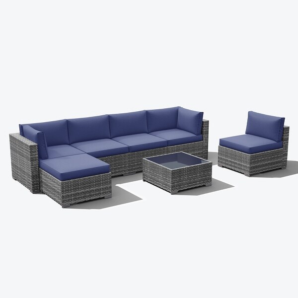 7piece Wicker Sectional Sofa Set