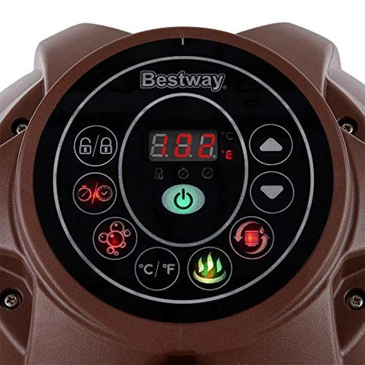 bestway-7 Person Inflatable Hot Tub, Pump & Chemical Kit