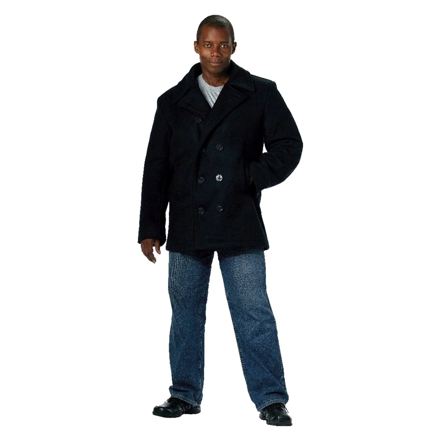 Rothco US Navy Type Pea Coat - Navy Blue - 2XL