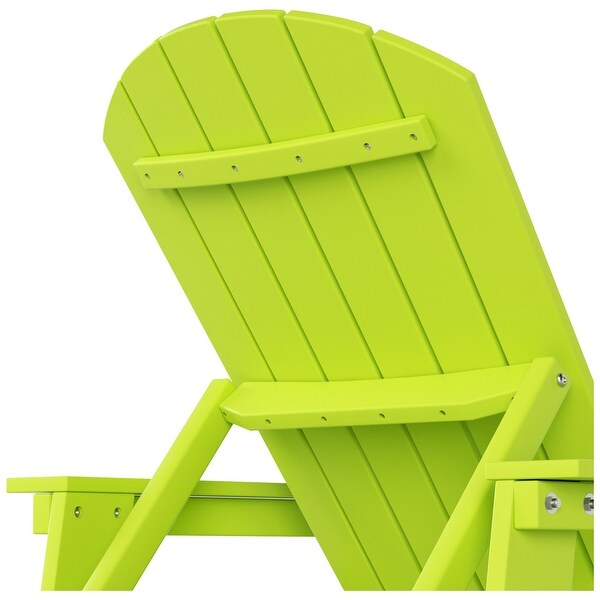 Polytrends Altura Poly EcoFriendly All Weather Reclining Chaise Lounge with Arms