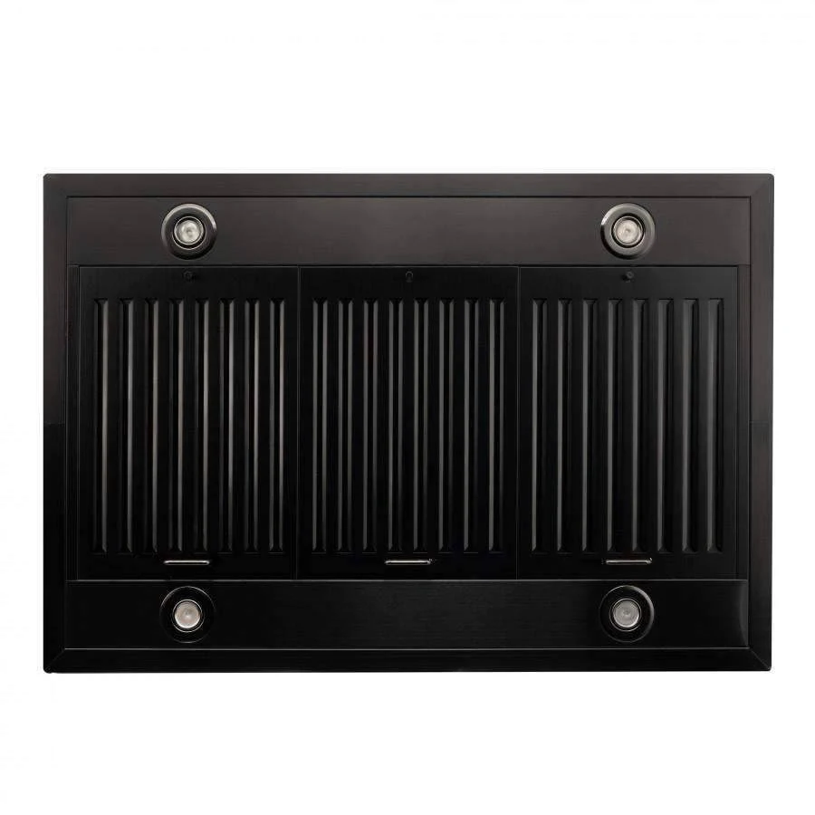ZLINE 30 in. Island Mount Range Hood in Black Stainless Steel (BSGL2i-30)