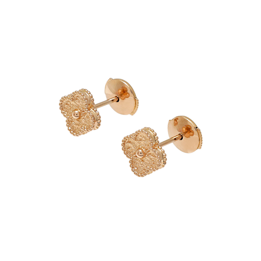 Van Cleef & Arpels Sweet Alhambra Earrings 18K Rose Gold VCARO8DB00