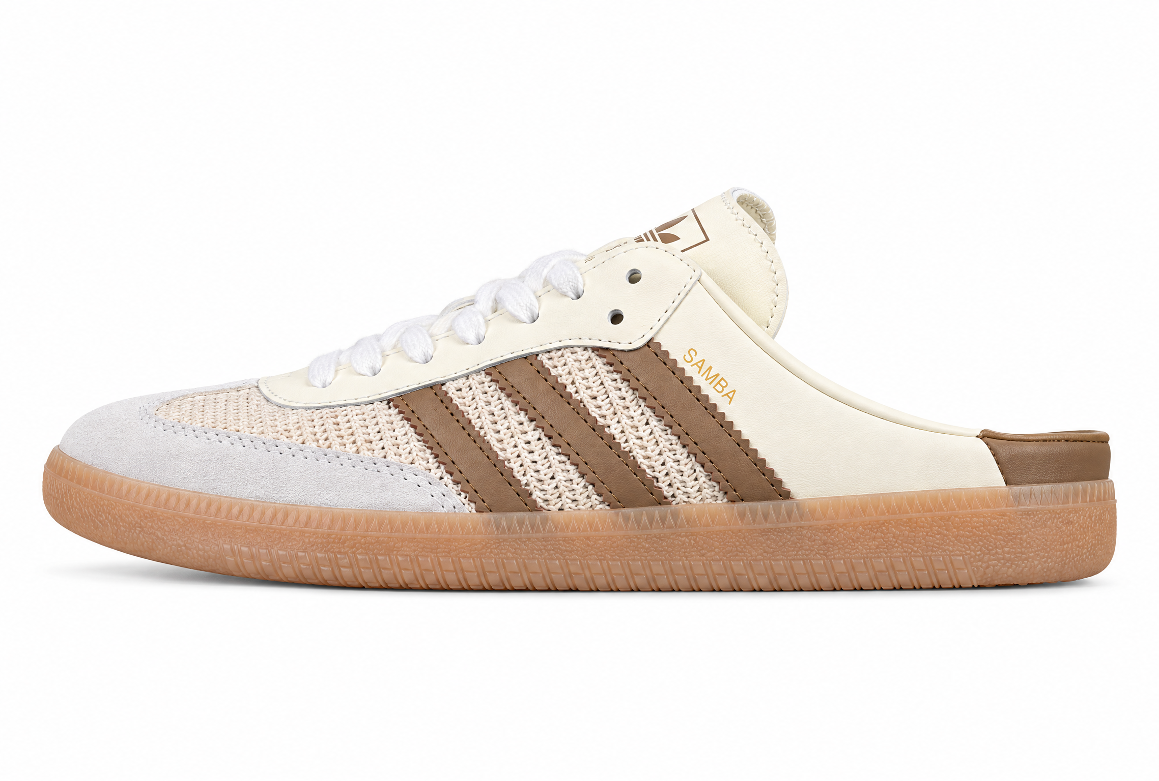 Adidas Samba Jane Mary Jane Lazy Life Shoes Brown/White HP5059