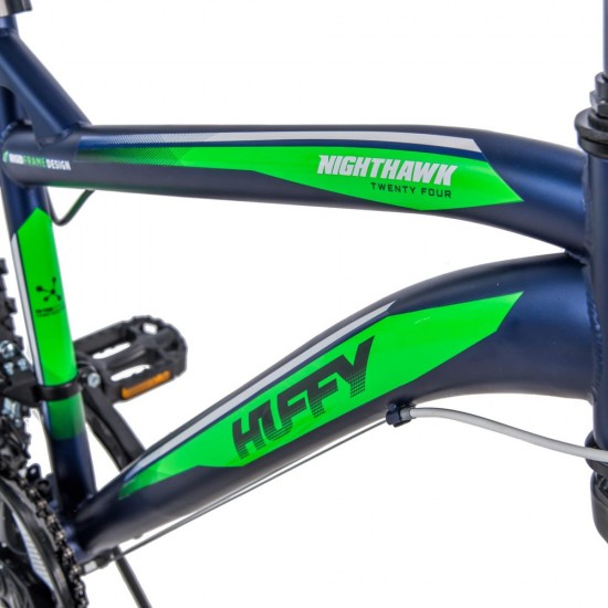 24″ Nighthawk Boys’ Mountain Bike, Blue/Green