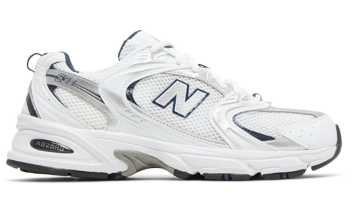 New Balance 530 White Silver Navy MR530SG Casual Running Shoes
