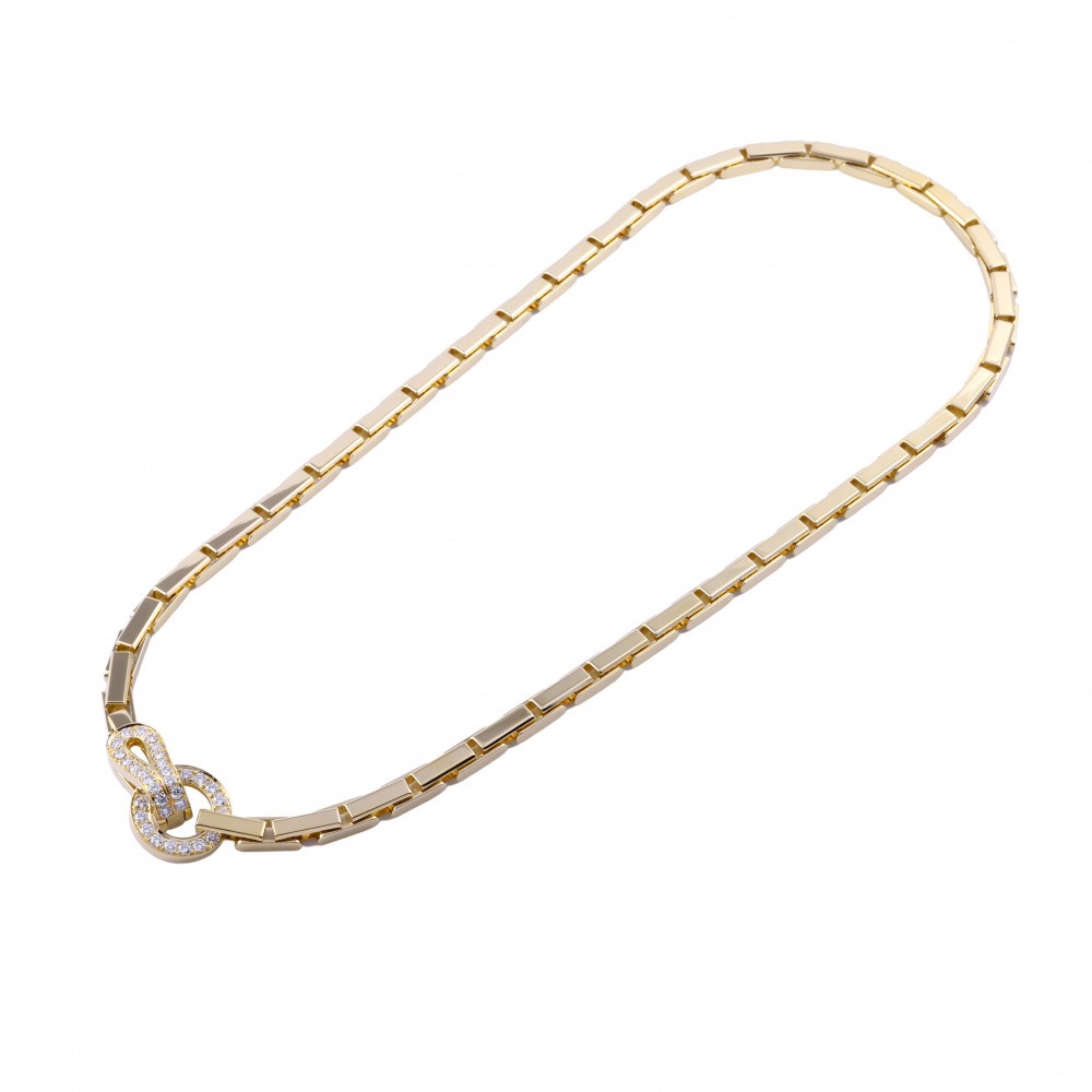 Cartier Agraf Necklace 18K Yellow Gold Diamond N7023400