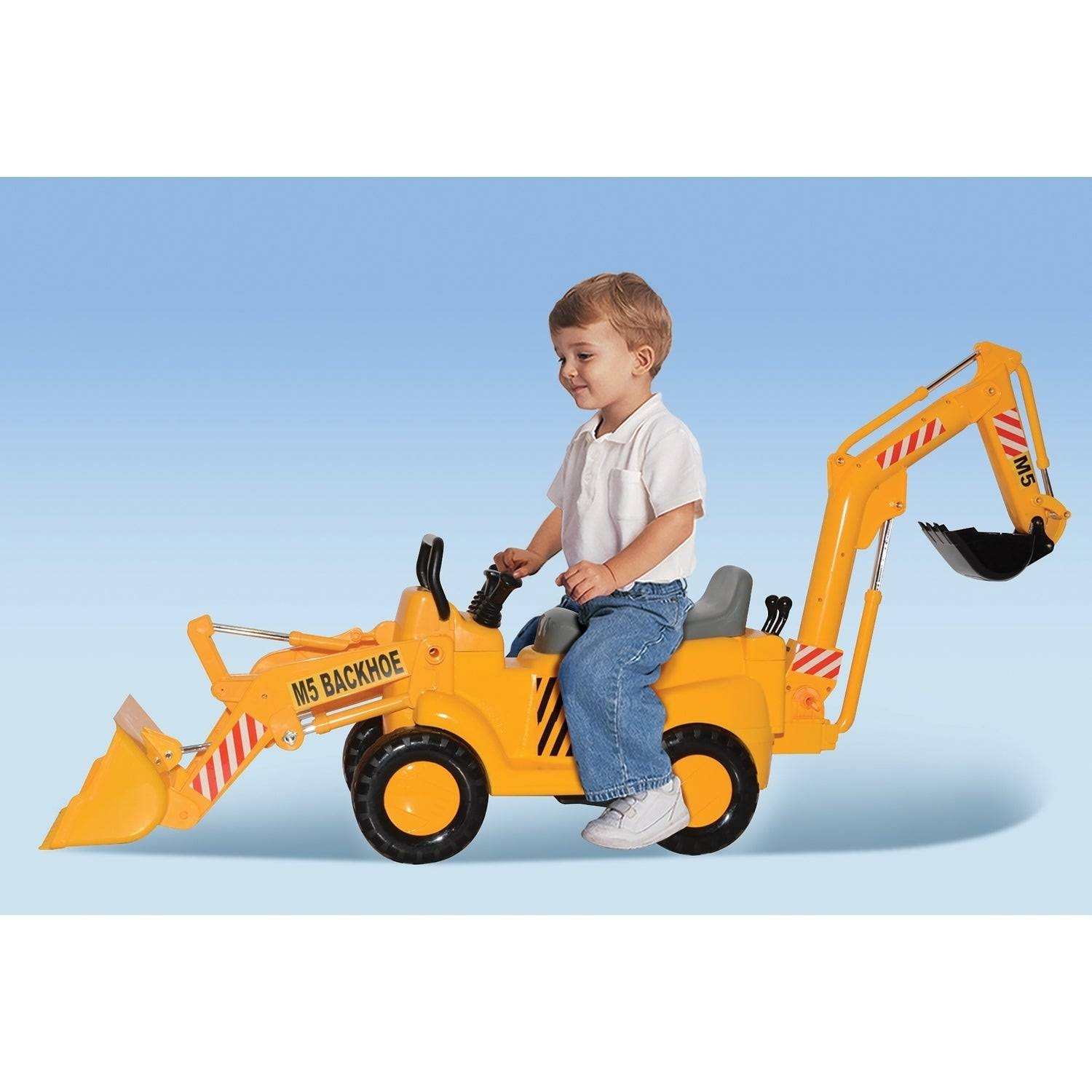 Skyteam Technology M5 Front End Loader u0026 Backhoe Action Ride-On