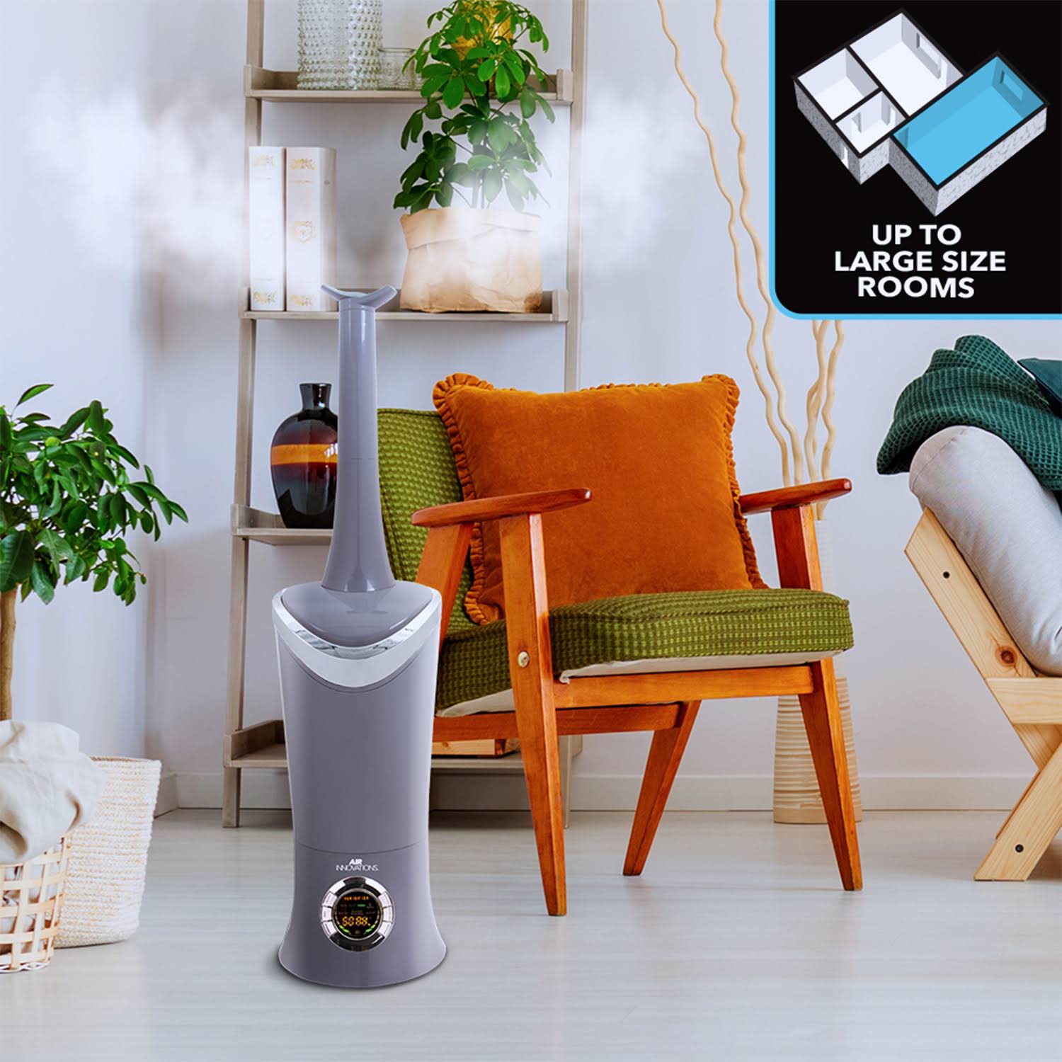 Air Innovations 1.7 gal. Cool Mist Digital Humidifier - Platinum