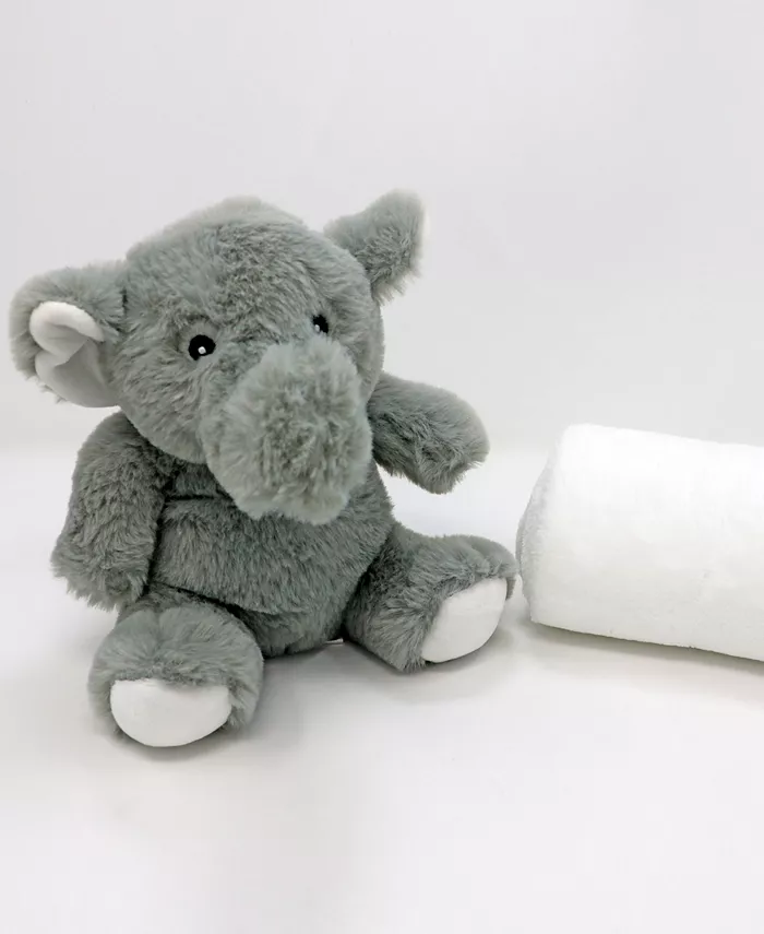 Amor Bebe Boys and Girls Plush Elephant with Blanket