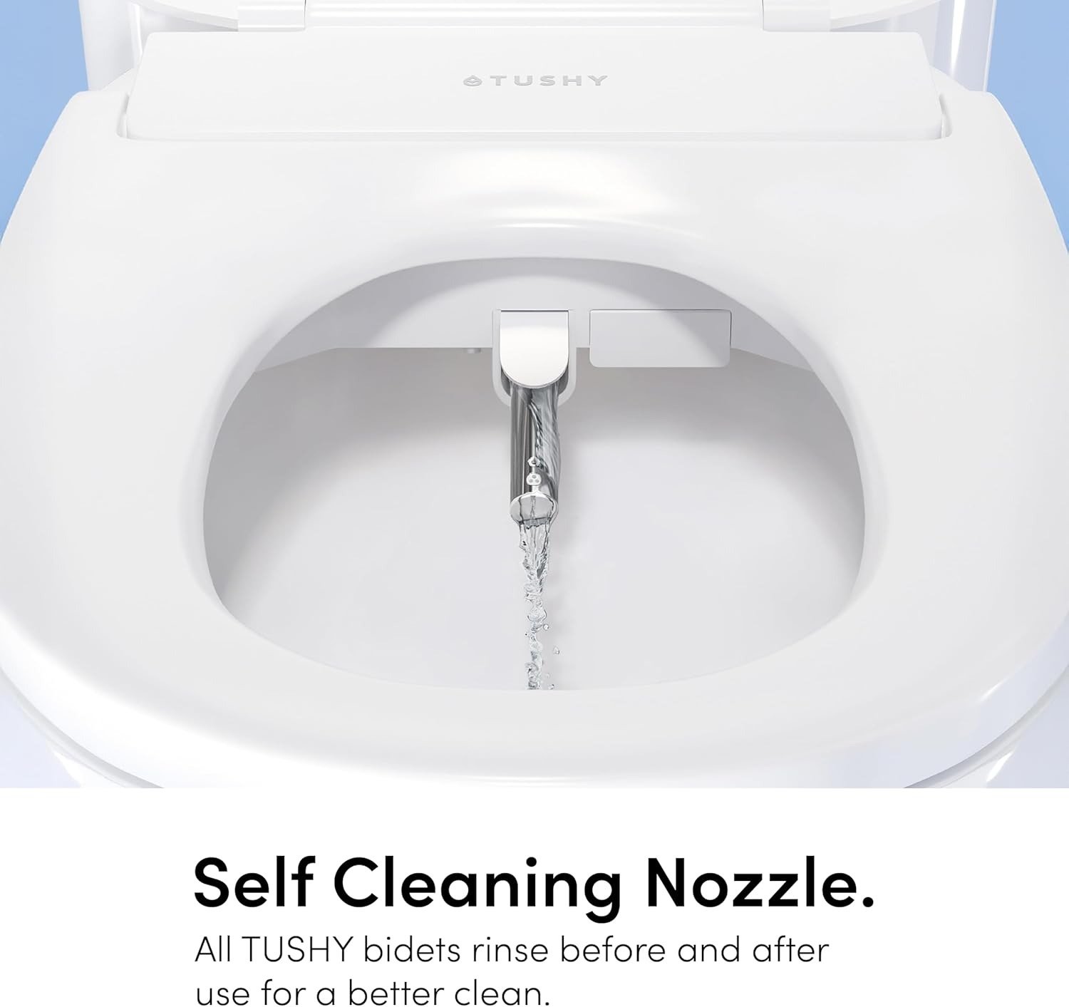 Non-Electric Bidet Toilet Seat Attachment, Adjustable Water Pressure & Nozzle Angle