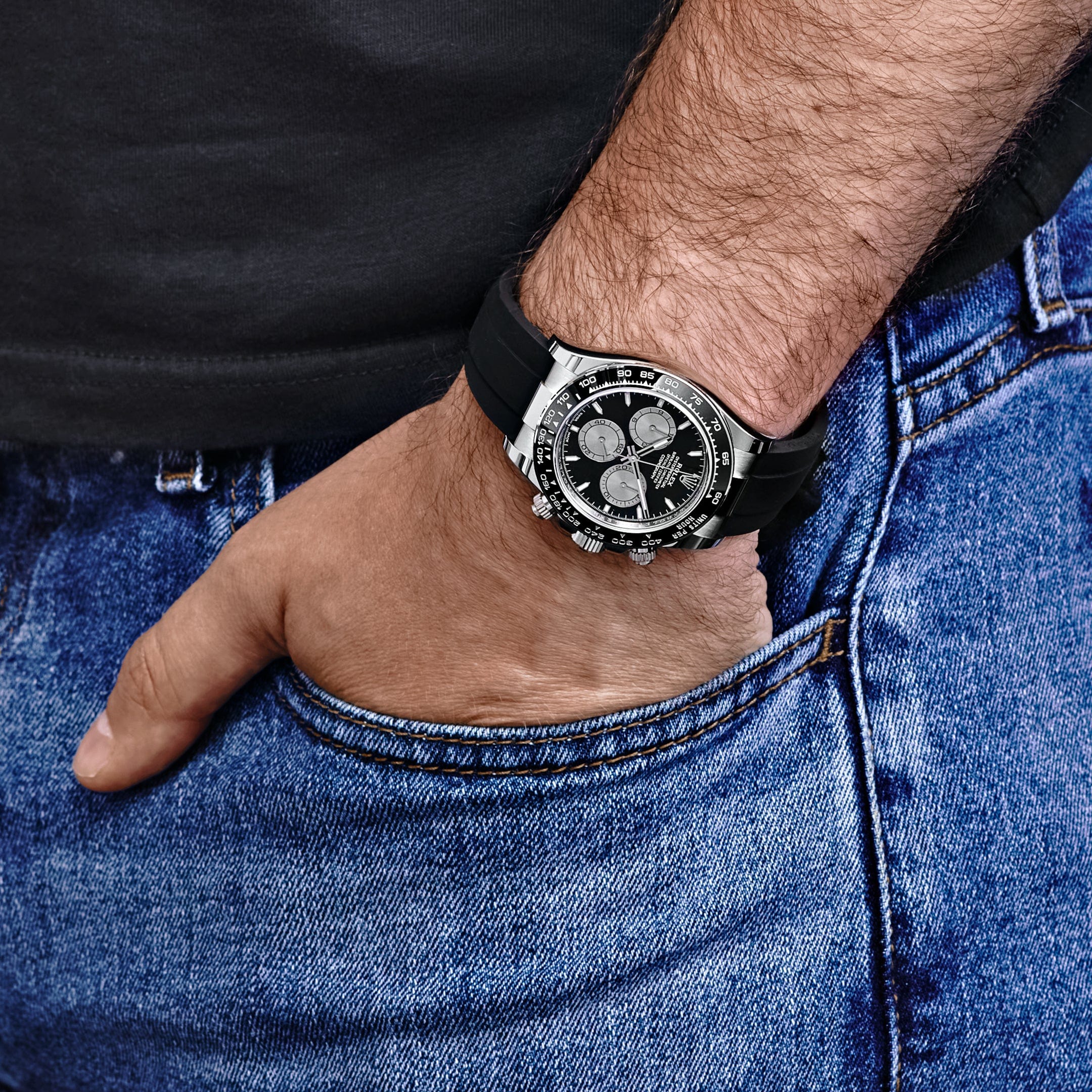 Rolex Daytona 126519LN 'Baby Le Mans' White Gold Black Dial