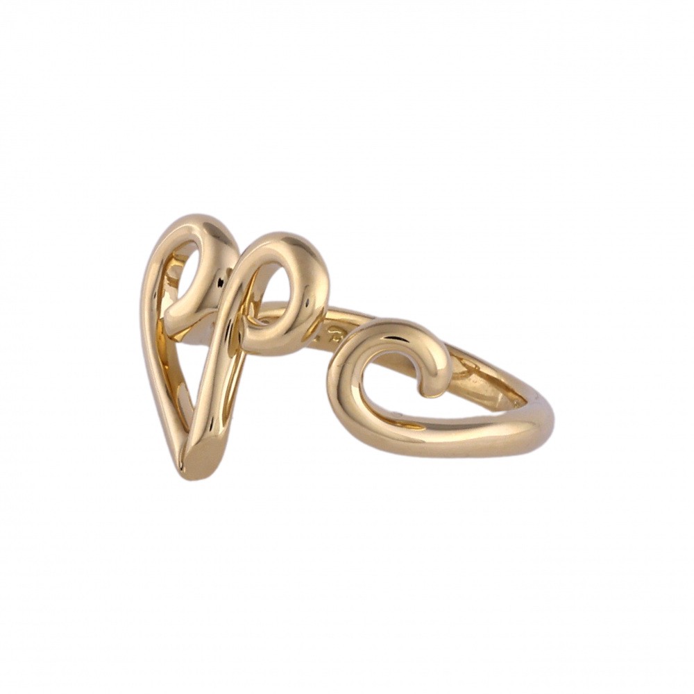 Tiffany & Co. Paloma Picasso Aries Motif Ring 18K Yellow Gold