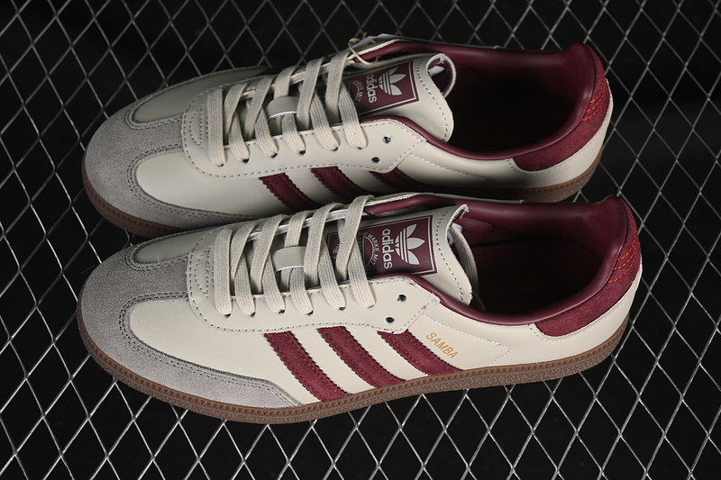 Adidas Samba Og Putty Grey/Maroon/Gold Metallic ID1482