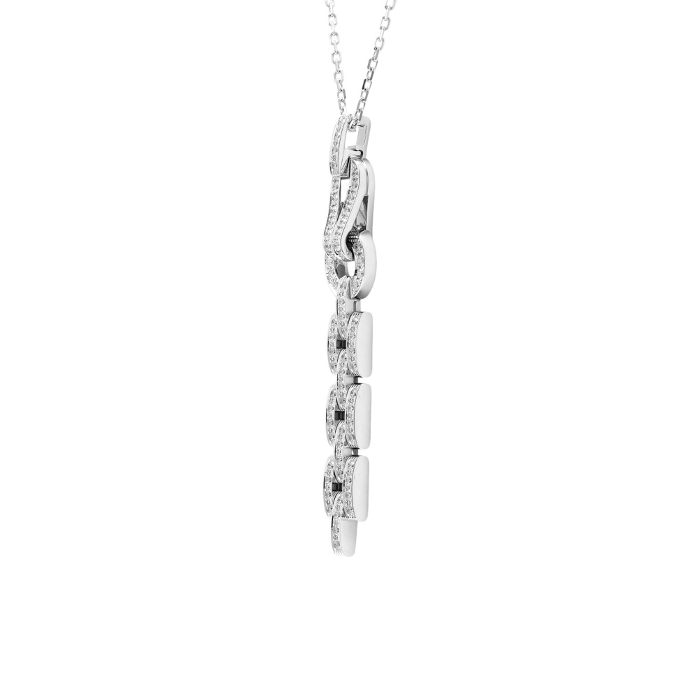 Cartier Agraf Necklace 18K White Gold Diamond N7424321