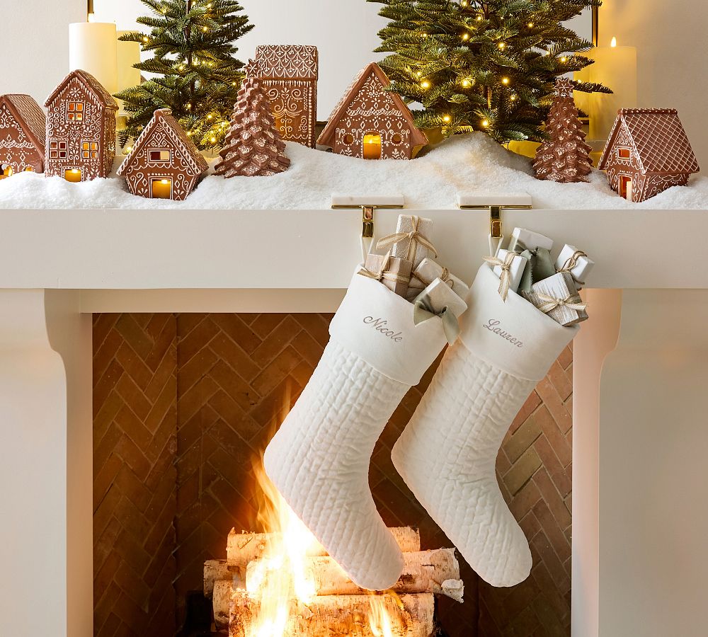 Handcrafted Gingerbread Village Houses  sgtnighsdesigns
