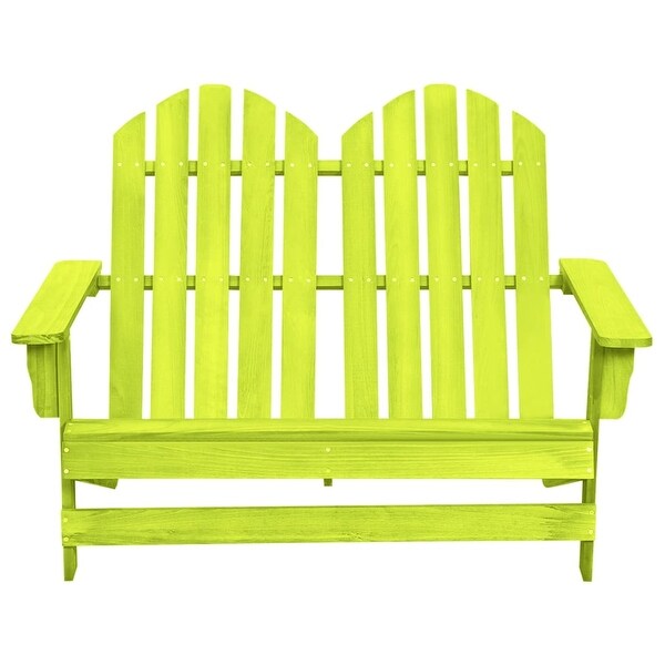vidaXL 2Seater Patio Adirondack Chair Solid Wood Fir