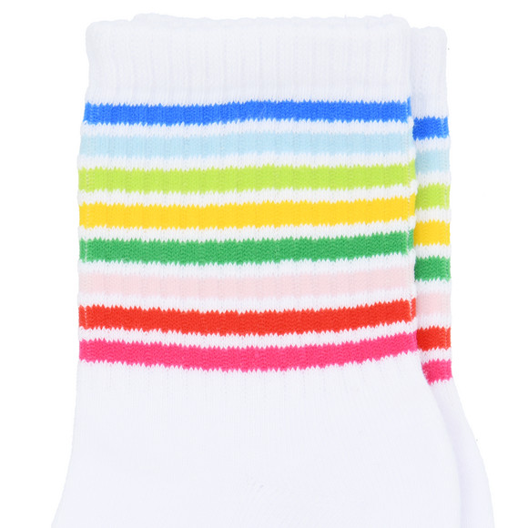 Gina Benotti 1 Paar Damen Tennissocken mit bunten Ringeln