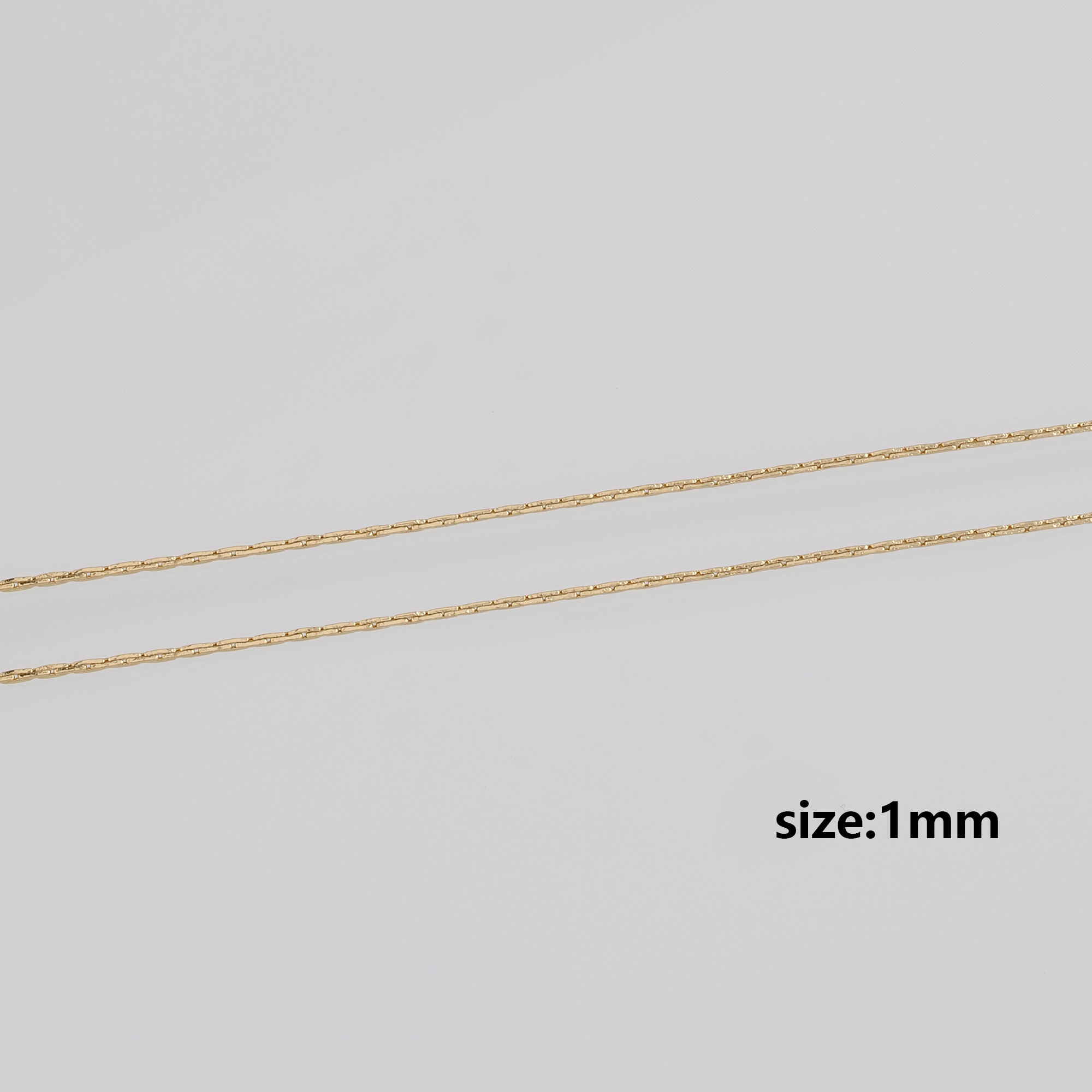 18K Gold Filled Cable Chain Necklace,Dainty Thin Link Chain,Gold Chain Necklace for Women DIY Jewelry Making Supply