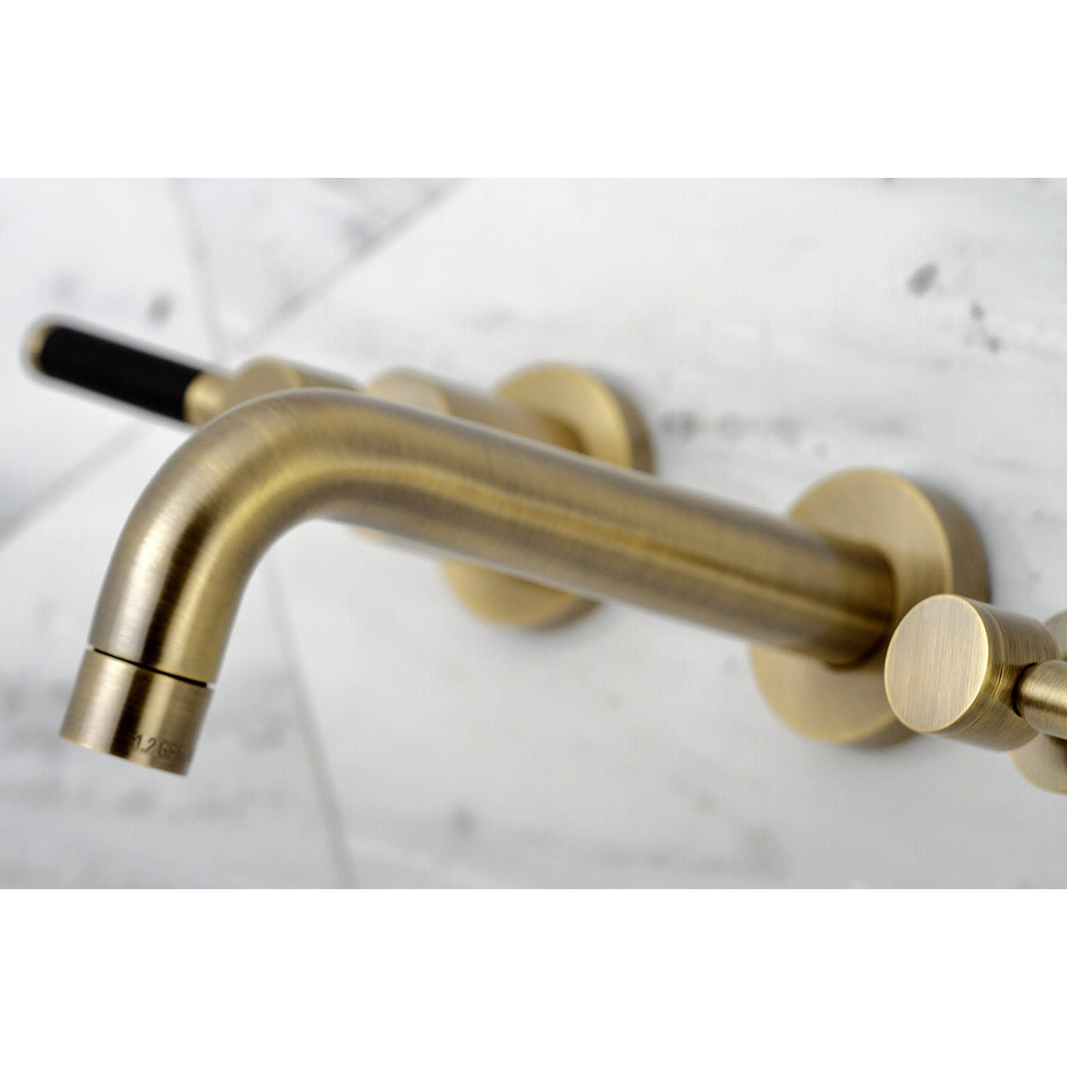 Kingston Brass KS8126DKL Kaiser 2-Handle Wall Mount Bathroom Faucet, Polished Nickel
