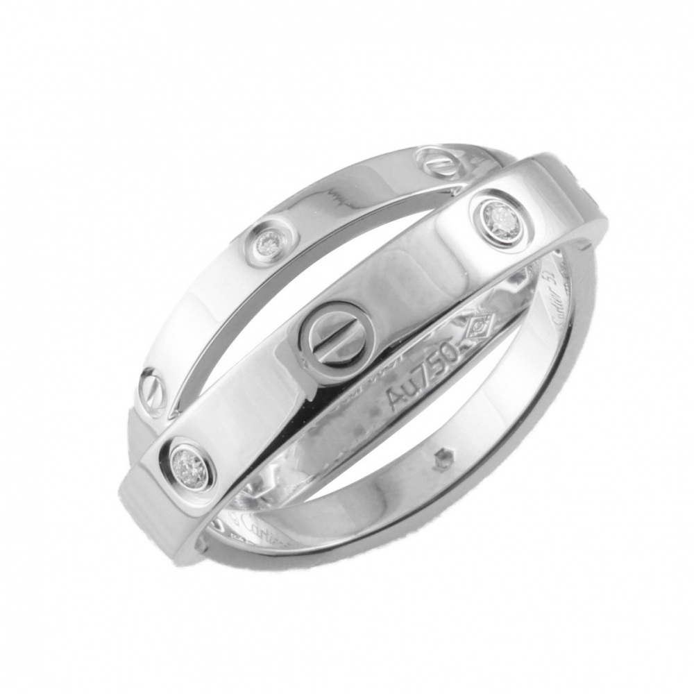 Cartier Be Love Ring 18K White Gold Diamond B4215700
