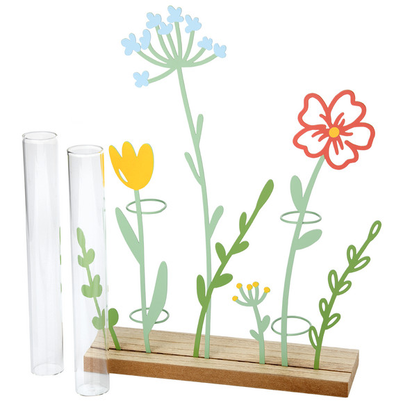 My Home Deko-Aufsteller mit Blumen-Details