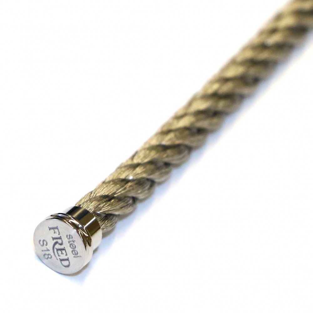 FRED Force 10 (lm) Steel Cable Gray 18 Jewelry Parts Mens Bracelet Stainless Steel 6B0109