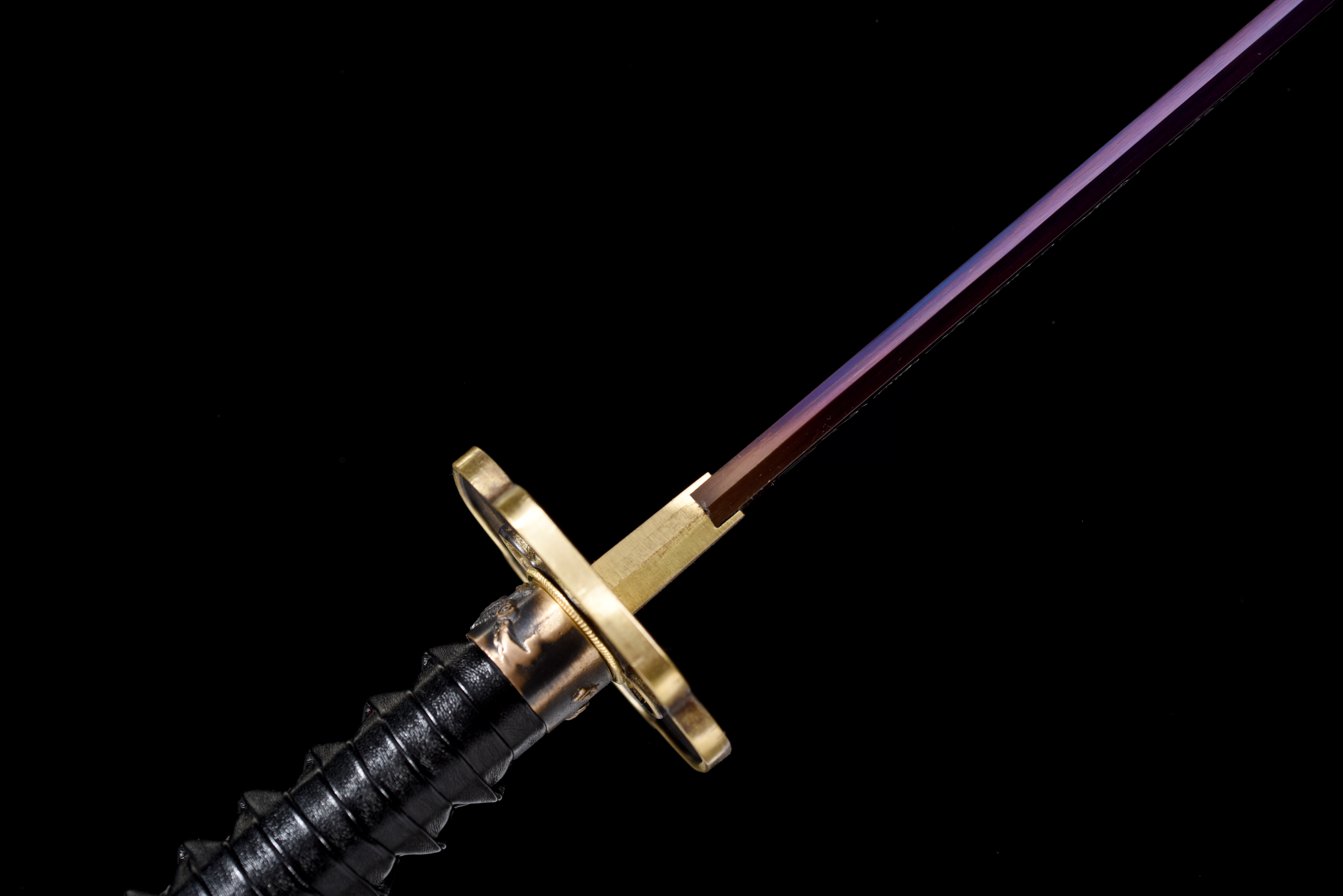 Purple Dragon Katana – High Manganese Steel, Full Tang