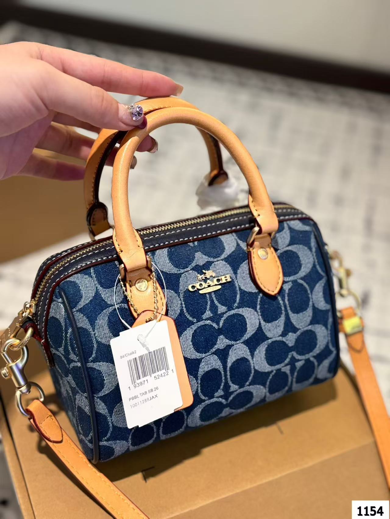 Coach Denim Pillow Bag - cnluxepick
