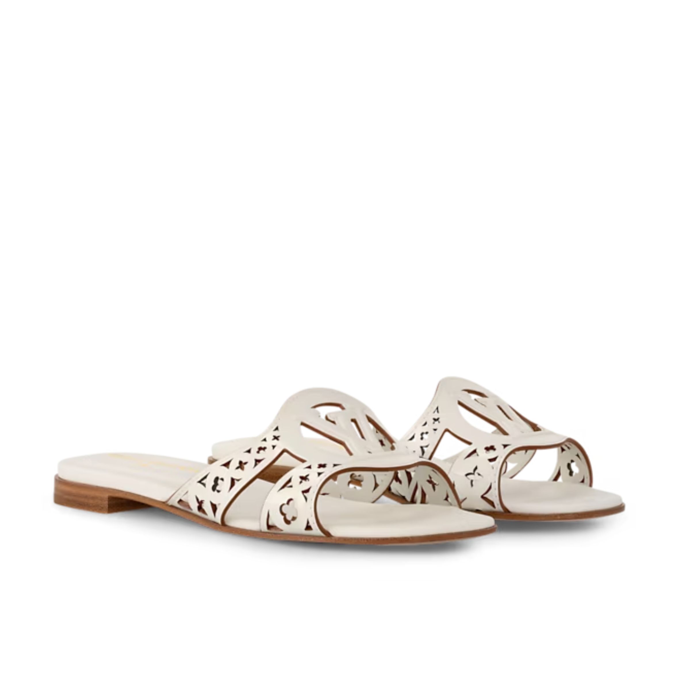 Louis Vuitton LV Isola Flat Mule White 1AGYPA