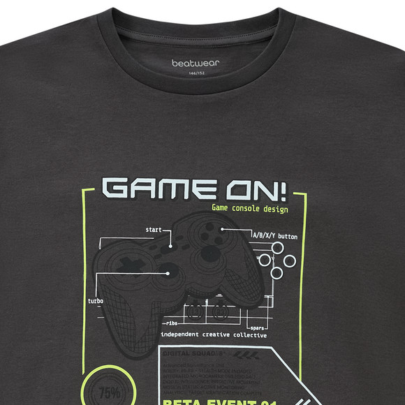 Beatwear Jungen T-Shirt mit Gamer-Print