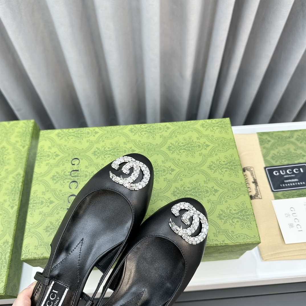 Gucci Women’S Ballerina With Double G Black