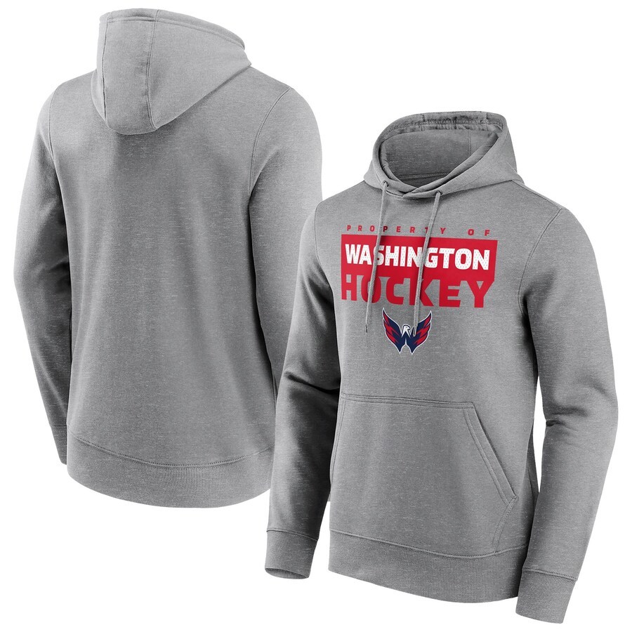 Men's Washington Capitals Fanatics Branded Gain Ground Hoodie - Sports Grey