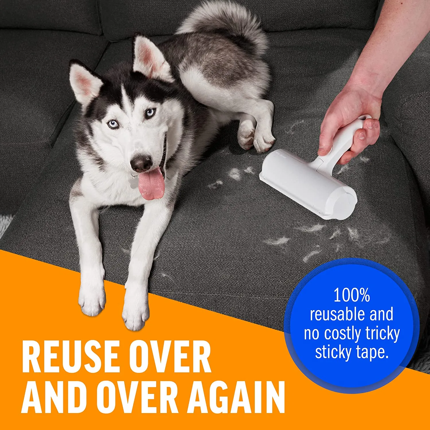 Multi-Surface Lint Roller and Fur Removal Tool
