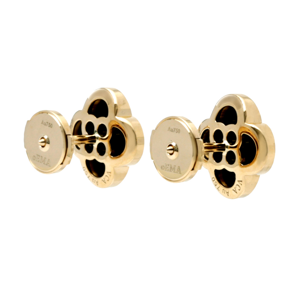 Van Cleef & Arpels Pure Alhambra Earrings 18K Yellow Gold VCARB14000