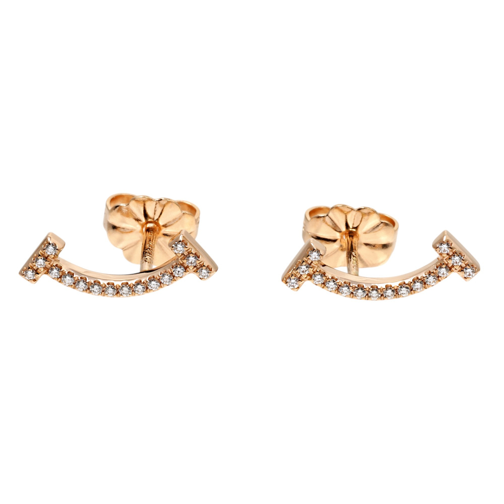 Tiffany & Co. Tiffany T Smile Earrings 18K Rose Gold 60150743