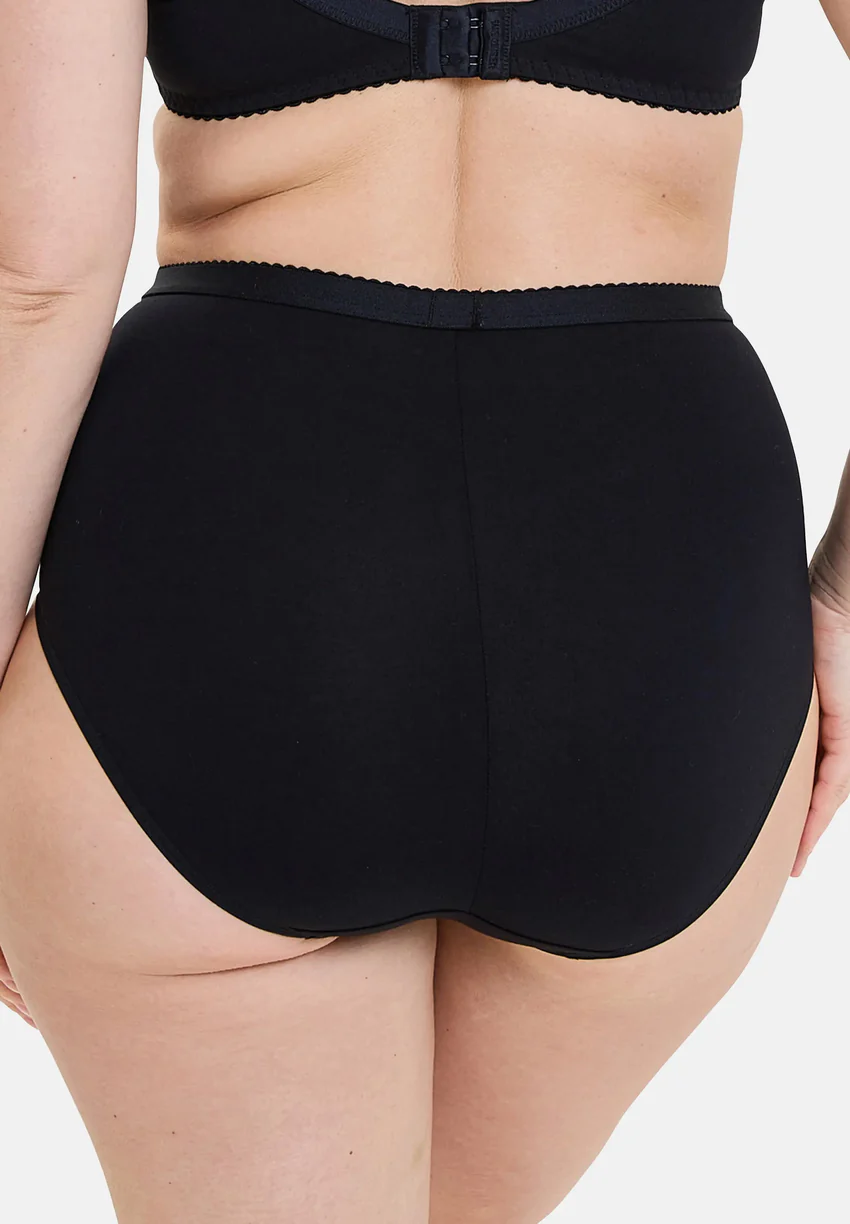 Culotte taille haute Coton d'Arum Noir