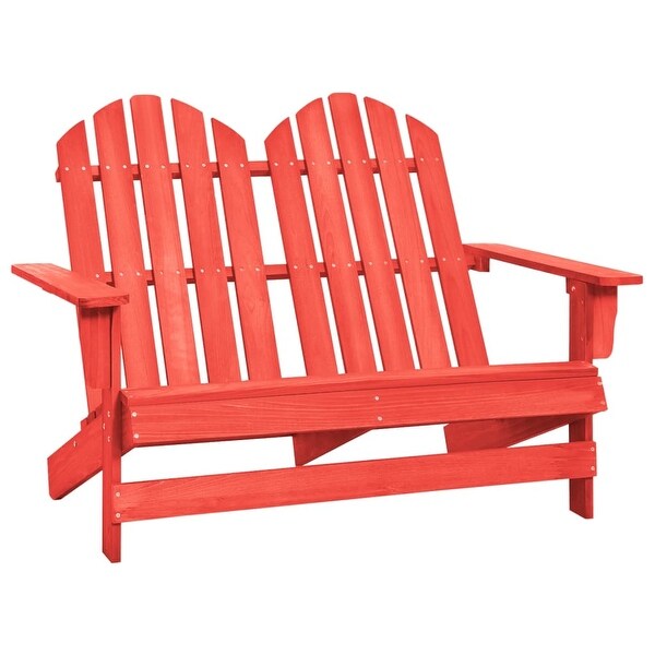 vidaXL 2Seater Patio Adirondack Chair Solid Wood Fir
