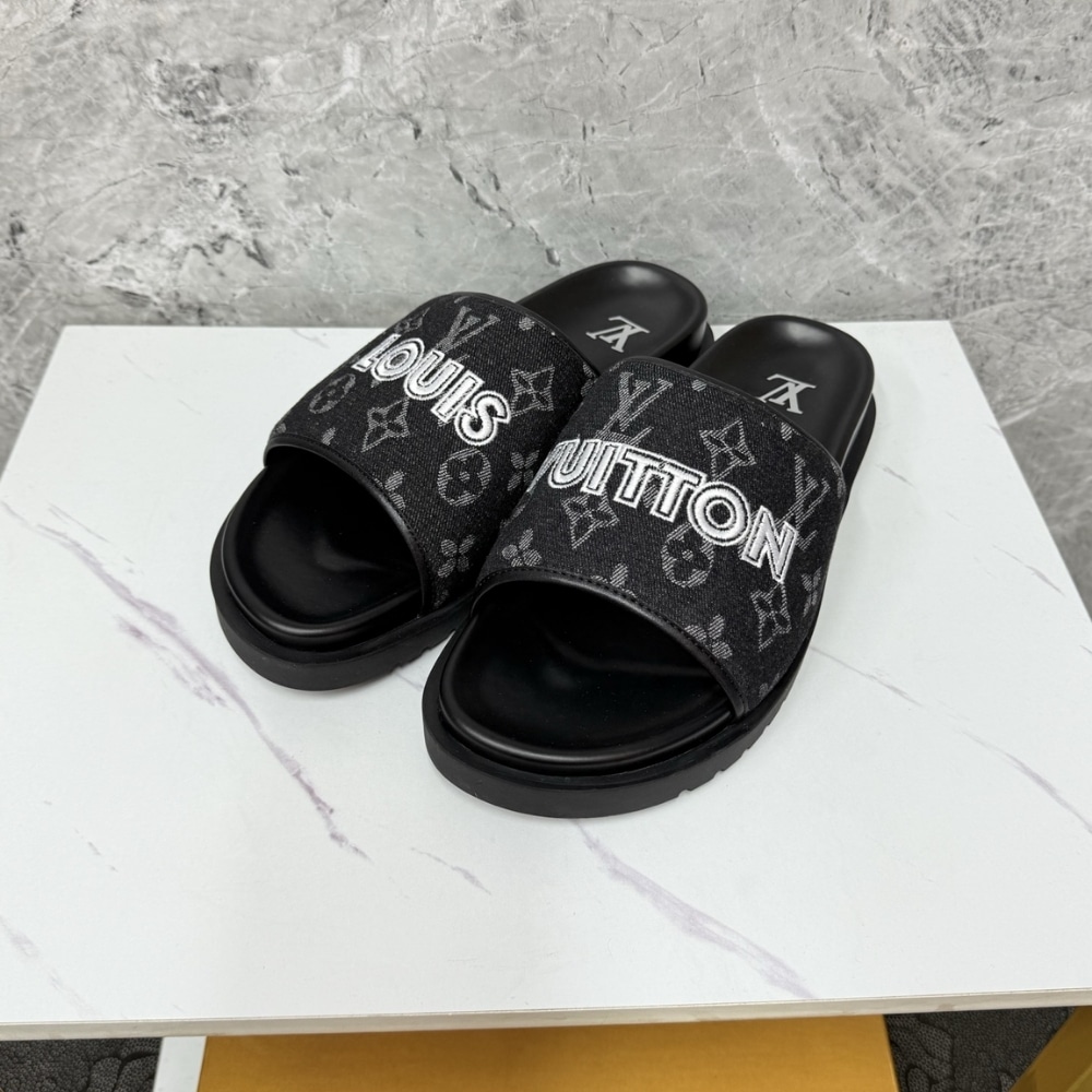 Louis Vuitton Miami Mule Denim Black