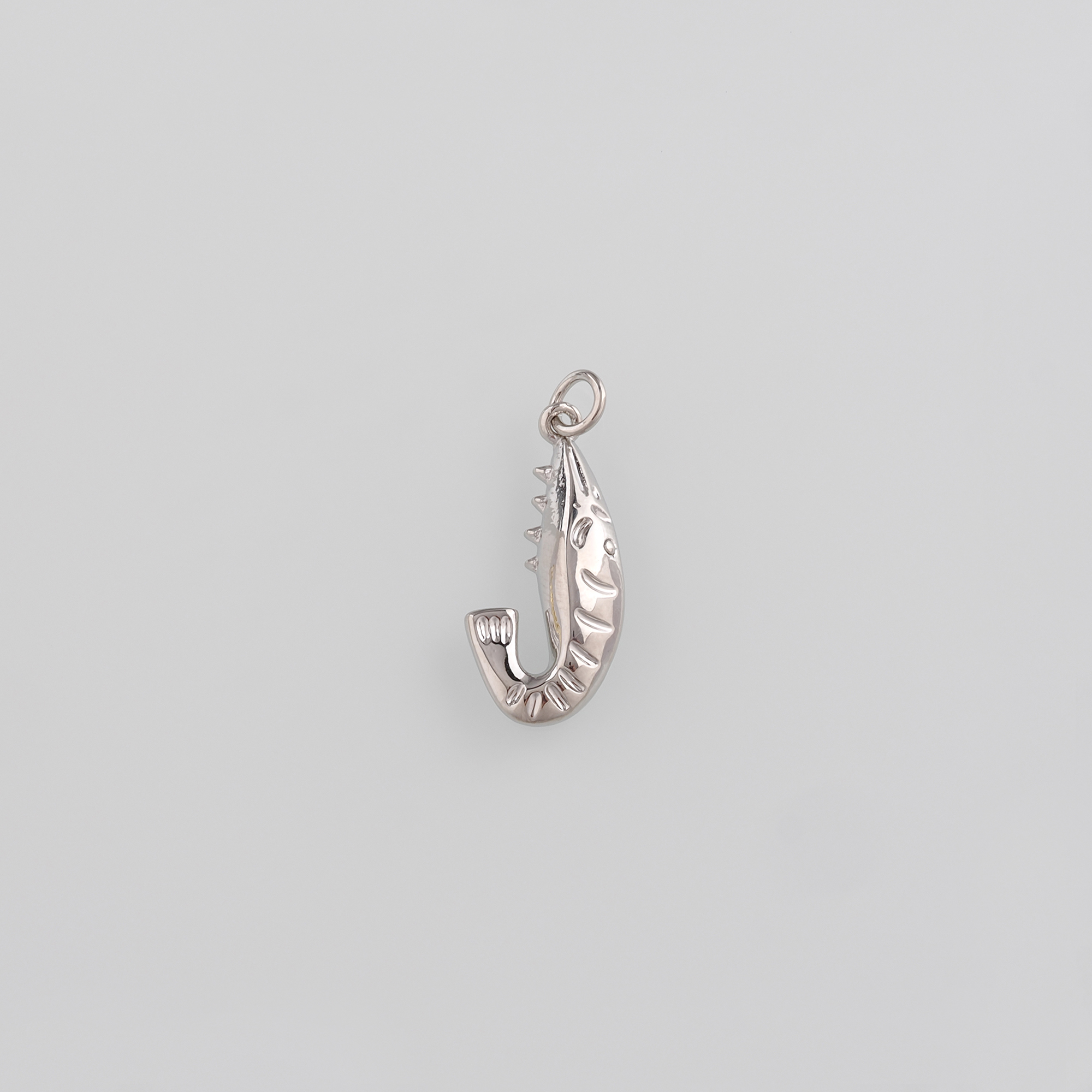 18K Gold Filled Shrimp Pendant,Dainty Shrimp Charm Earrings Necklace for DIY Jewelry Making Supply