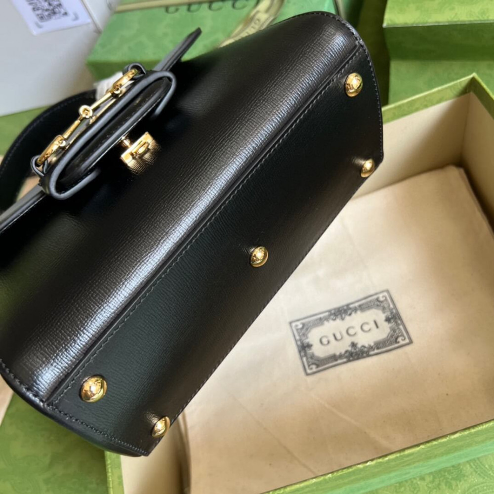 Gucci Horsebit 1955 Leather Top Handle Bag