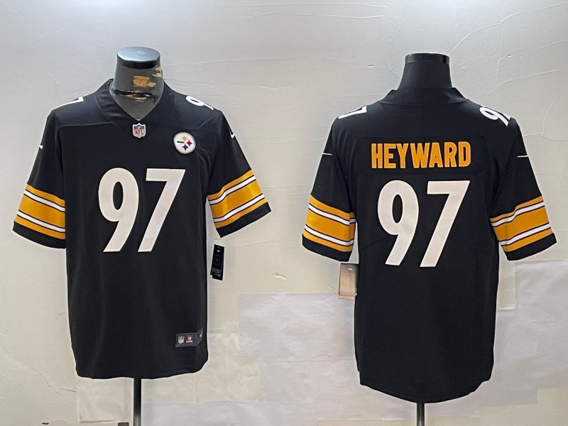 Men's Pittsburgh Steelers Cameron Heyward #97 Black Game Jersey