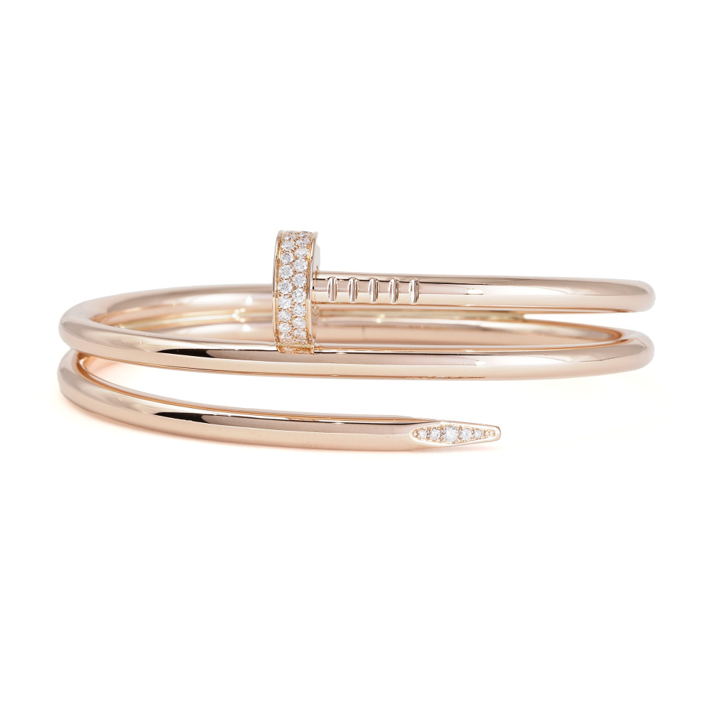 Cartier Juste un Clou Bracelet 18K Rose Gold Diamond N6708400