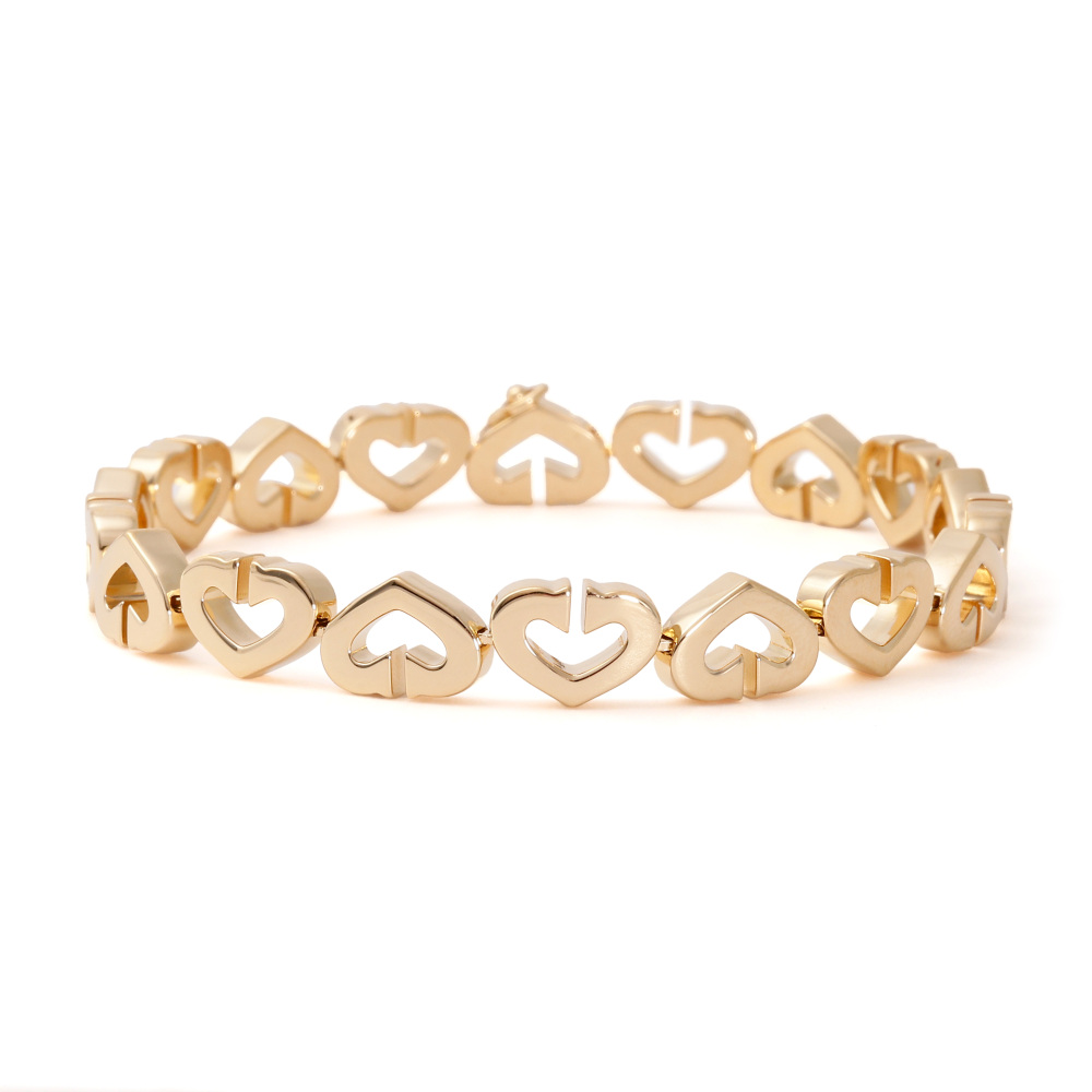 Cartier C Heart Bracelet 18K Yellow Gold