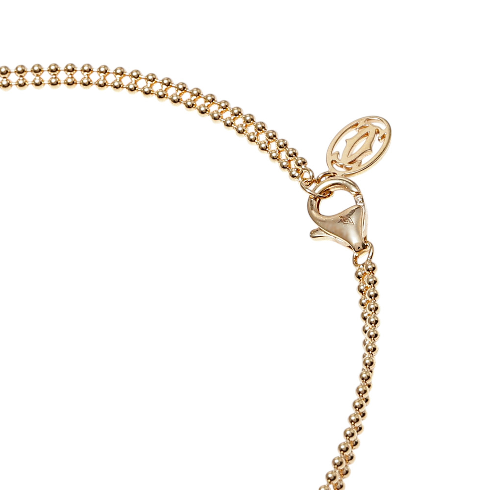 Cartier Trinity Necklace Tri-Gold Diamond B7224806