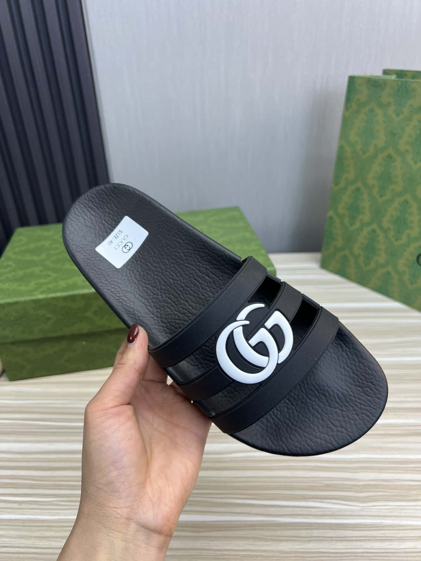 Gucci Slippers Sandals Mules Summer With Gg Logo White