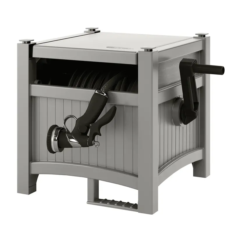 Suncast 100 ft. Hose Hideaway Hose Reel, Gray